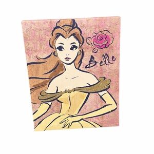 Belle Canvas Art with Pink Rose